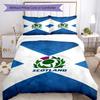 3pcs Scotland Rugby Bedding Set Duvet Cover Closure Includes 1 Duvet Cover & 2 Pillowcases, Soft and Comfortable for All Seasons.