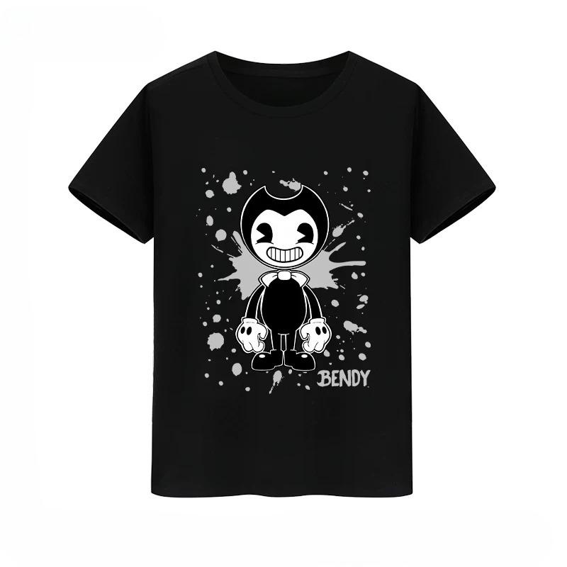 Anime Bendy And The Ink Machine Oversized T Shirt Unisex Unisex 100 Cotton Summer Crewneck Short Sleeve Funny Tshirt Graphics Tees