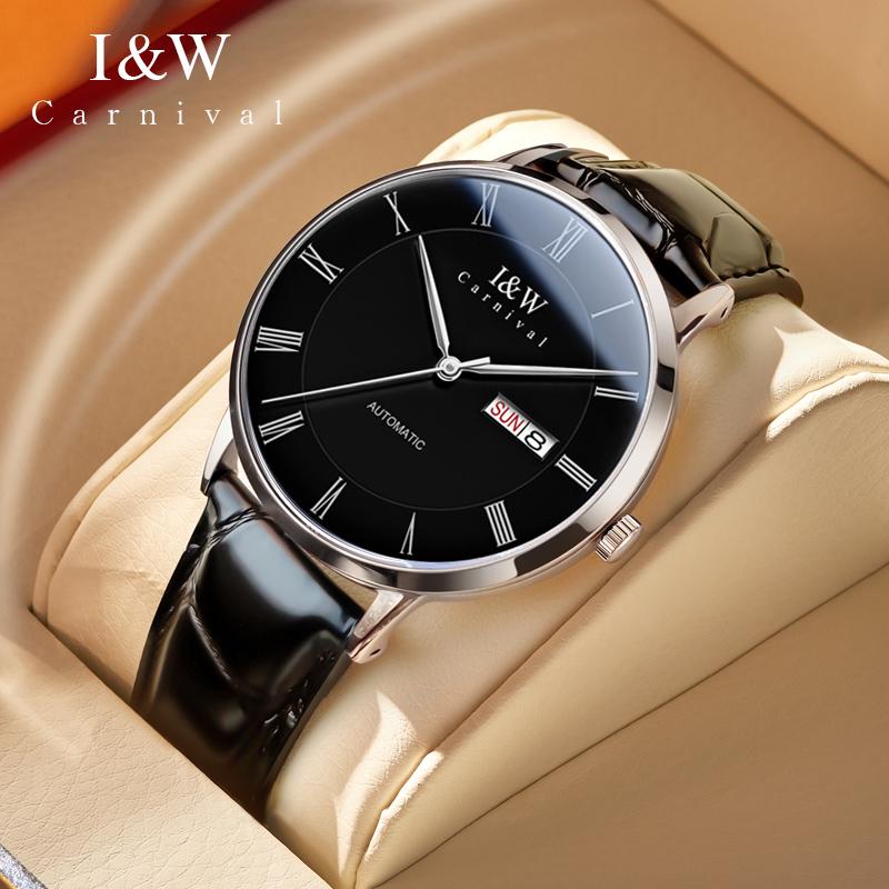 IW Rome Time Luxury Business Leather Automatic Mechanical Watch NH36 Movement Men Watch Waterproof Sapphire Mirror Reloj Hombre