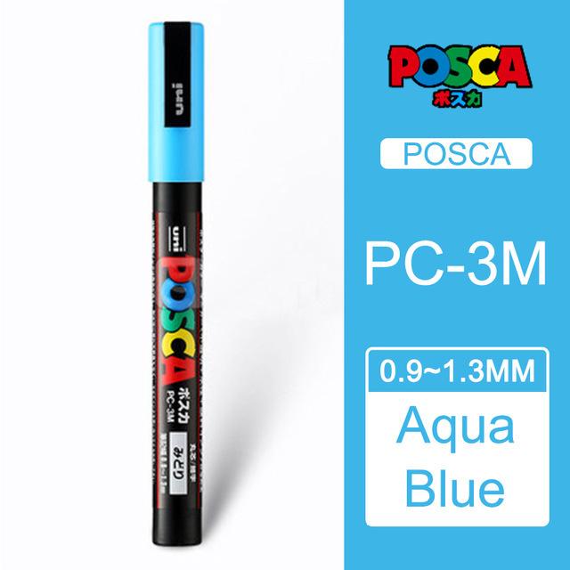 Uni POSCA Marker Farbstift, 39 Farben PC-5M/44 PC-3M/36 PC-1M, Acryl Steinmalerei Zeichnen Graffitti Marker Kunstbedarf
