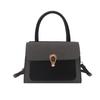 Womens Pu Small Square Bag With Contrast Color Blocking And Phone Pocket For Daily Use