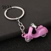 Durable Keychain Pendant Motorcycle Charm Zinc Alloy Key Chain with Retro Scooter Buckle Electric Donkey Design Holder