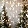 Star Link Silver Gold Star Pendant Door Curtain - Hanging String Decoration for Weddings and Birthdays