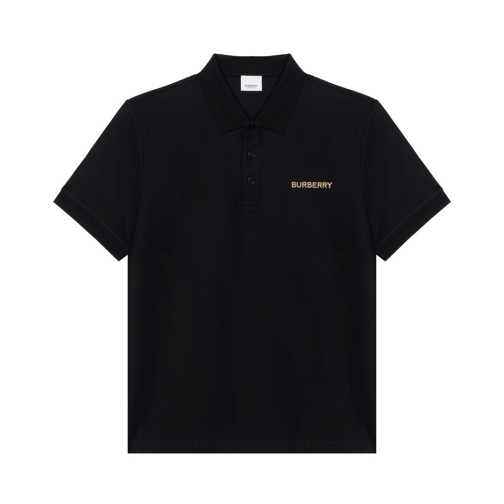 Burberry SS24 Polo Shirt Men's Black 80844361