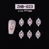 Nagelkunst Harz Diamant Schmuck Nagel Dreidimensionale Schnitzerei Diamant Schmuck Symphony Blume Tragen Nagelaufkleber