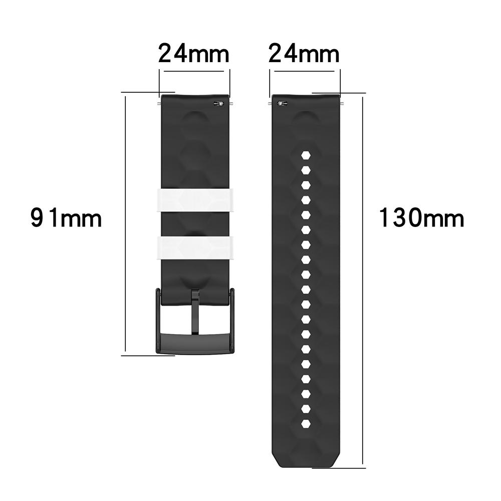 Watchband Two-color Silicone Strap For Suunto 7 9 Baro D5 Football Pattern Band for Suunto Spartan Sport Wrist HR Bracelet