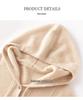 2024 Women's Cashmere Hooded Pullover: Loose Fit, Solid Color, Korean Style Autumn/Winter Sweater