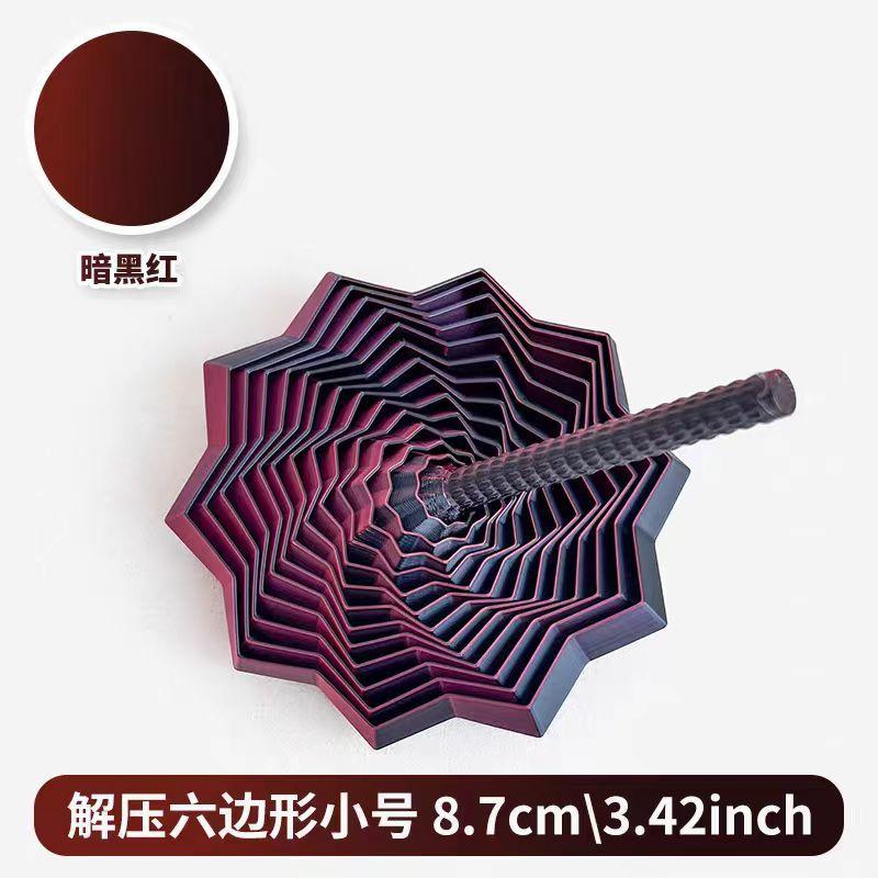 8.5Cm 3D Printed Stress Relief Star Optical Illusion Foldable Puzzle Toy Polygonal Radish Tower Spiral Desktop Toy