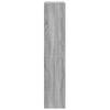 Room Divider Bookshelf 4 Tier Grey Sonoma 143.5 x 29 x 143.5 cm