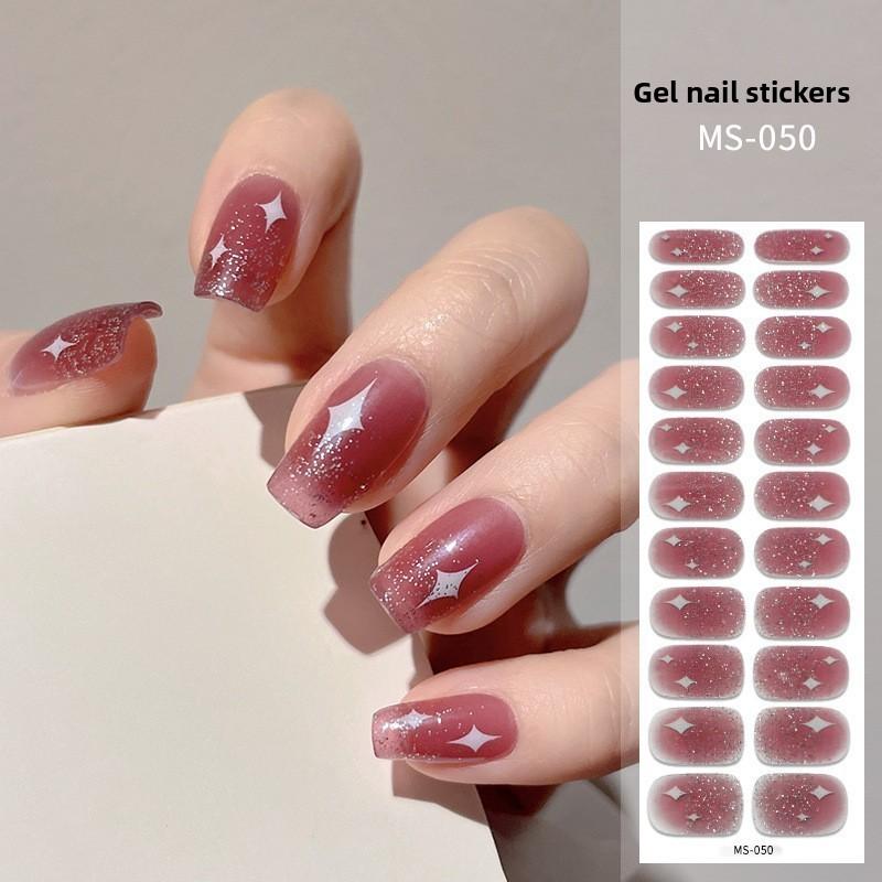 Nail Polish Stickers Without Baking, Nail Polish Glue, Nail Stickers for Manicure