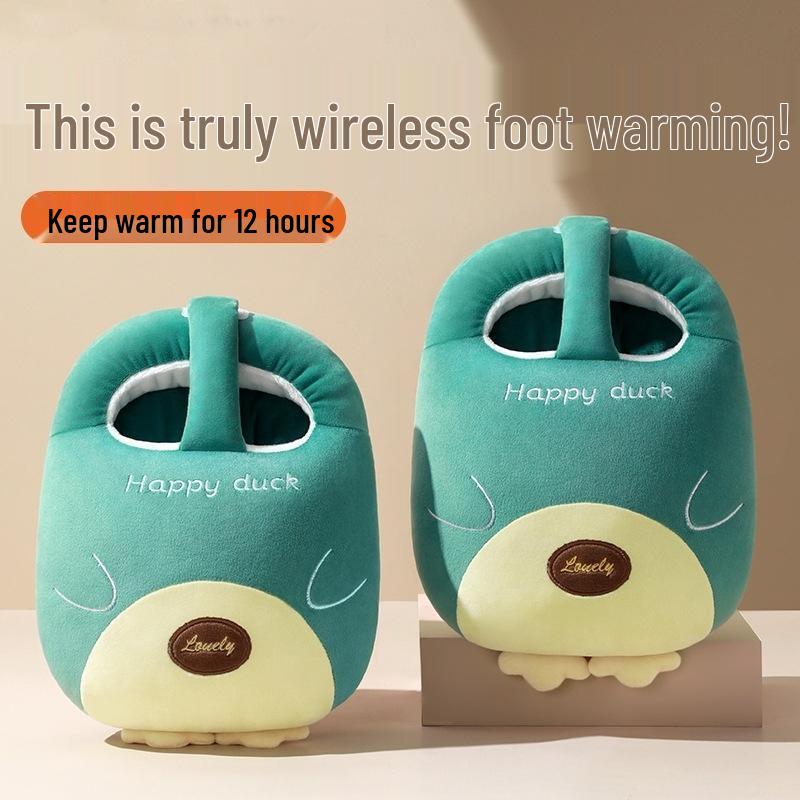 JingJingRS Rechargeable Flannel Hot Water Bottle Foot Warmer