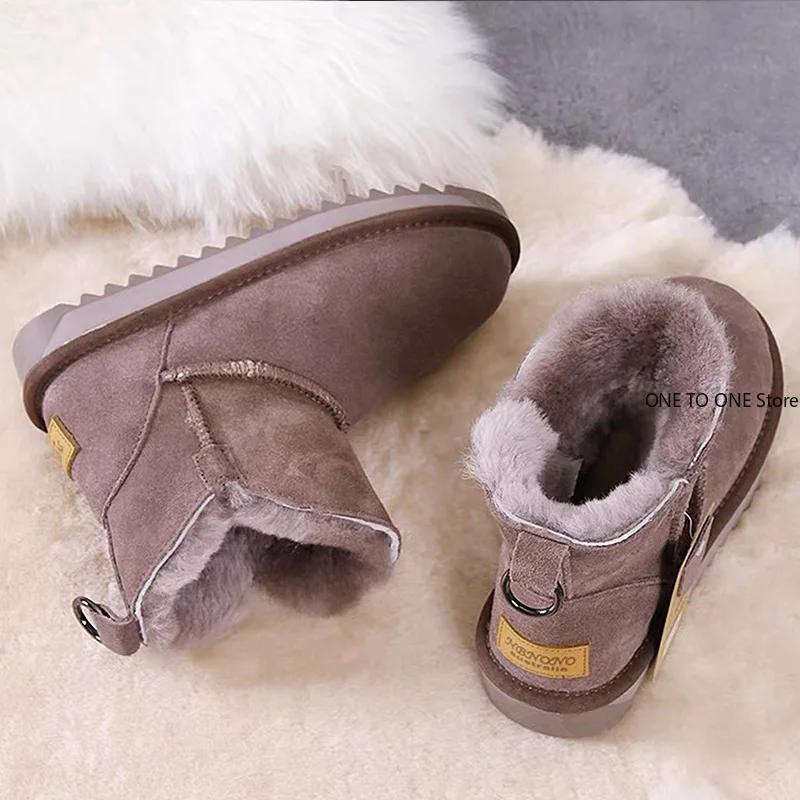 Herr Vinterstövlar Hög Kvalitet Halkfria Ankelstövlar Varma Skor 2024 Nya Utomhus Vattentäta Vinterstövlar för Damers Snöstövlar