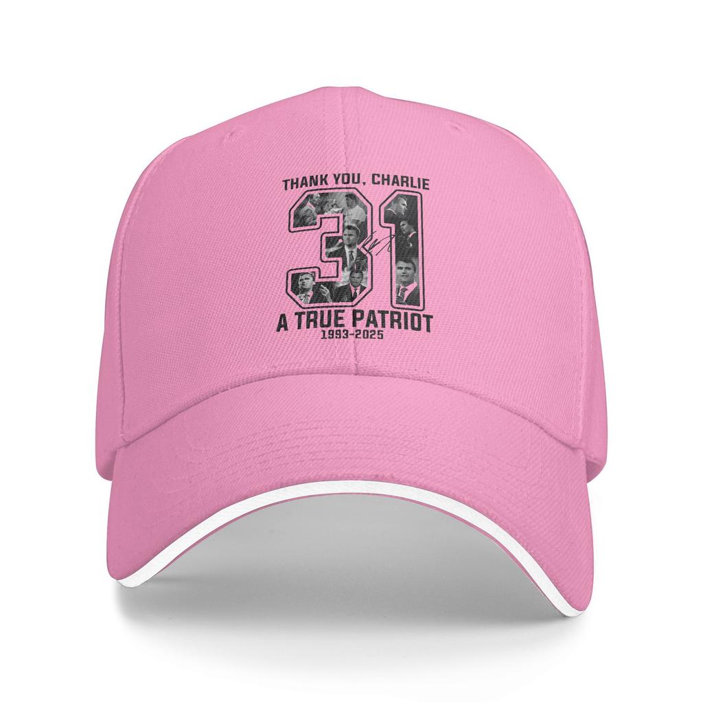 Charlie Kirk Freedom 31 Justice For Charlie Kirk Baseball Cap Couple Trucker Hat Spring Outdoor Sports Hot Sale Snapback Cap