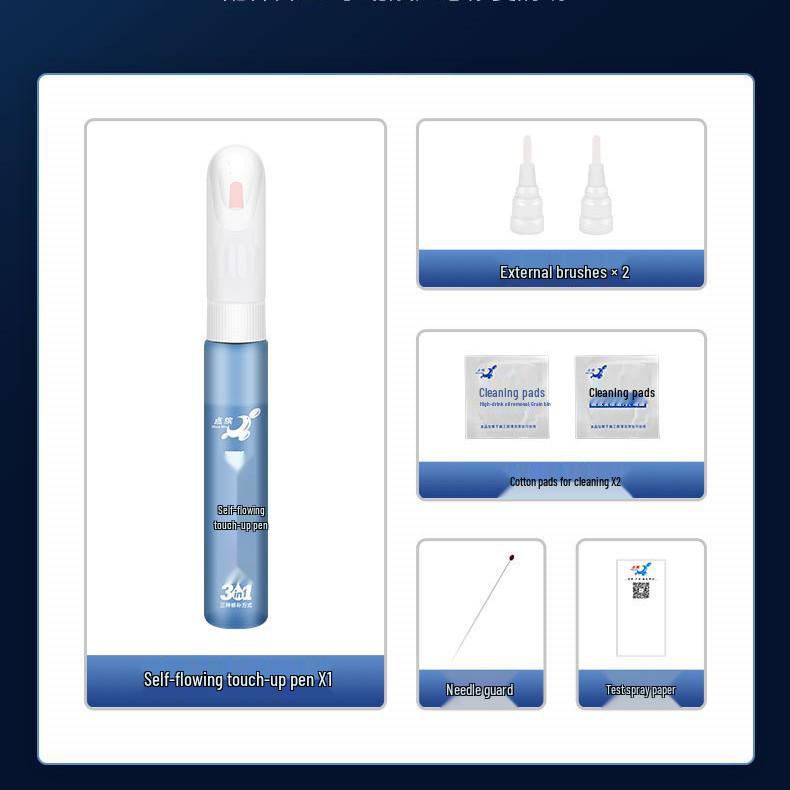 Toyota Camry Touch-up Paint Pen: Platinum Pearl White, Crystal Black, Opal Silver, Matte Gray Scratch Repair.