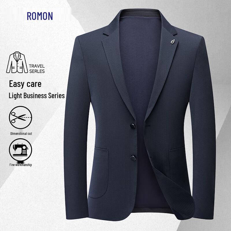 ROMON Men s Waffle Weave Business Casual Blazer 175/L