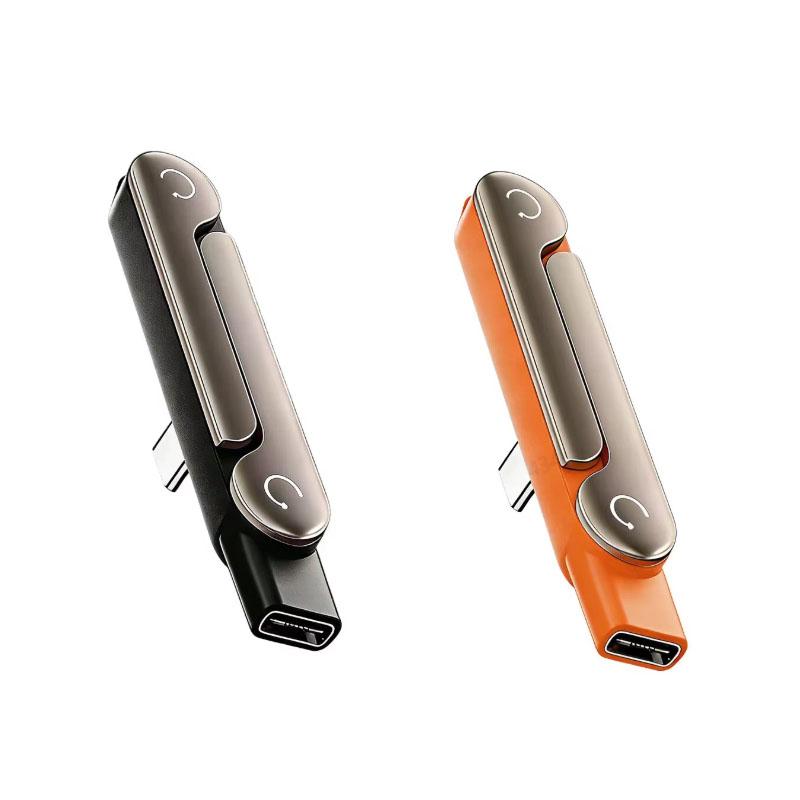 Adattatore Supporto di Ricarica per Telefono Tipo C Ricarica Rapida 240W Convertitore USB-C Maschio a USB-C Femmina OTG con Supporto Pieghevole
