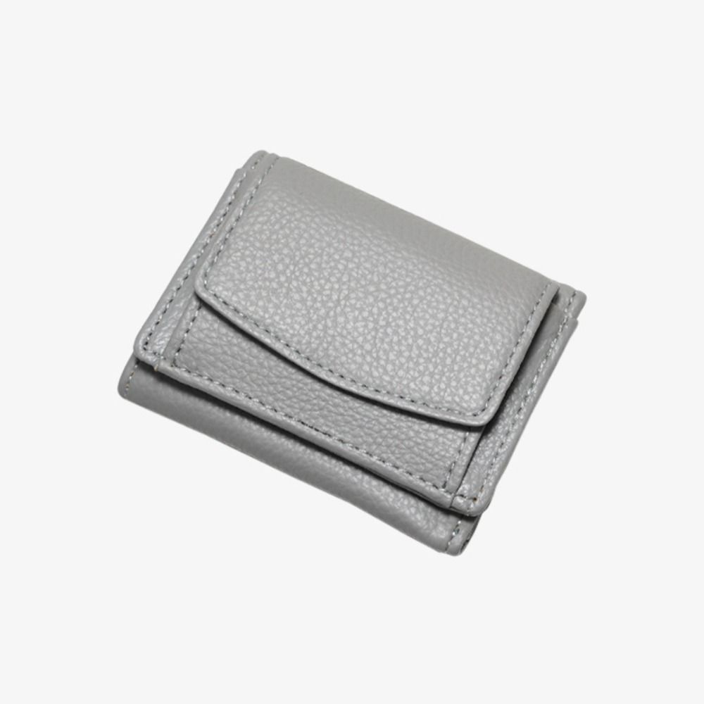 

New PU Leather Leather Wallet Coin Purse Short Wallet Folding Mini Wallet with Cash Slot Simple Small Purse for Women
