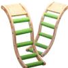 1PC Parrots Wooden Ladder Climbing Bridge Bird Perch Stand Chewing Toy Play Platform