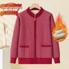 Langsha Women's Mid-aged Knitted Cardigan Sweater