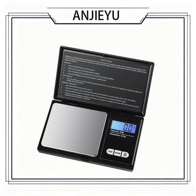 Tragbare digitale Schmuckwaage mit Klappdeckel, 500g Kapazität, ideal für Gold & Diamanten