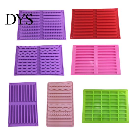 Kitchen Baking Supplies Silicone Chocolate Mold, 20 Cavities Non-stick Flexible Tray, Heat Resistant Mold Food-grade for Homemade Candy Bars