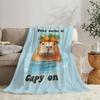 Capybara Blanket Capybara Throw Blanket Super Soft Warm Fuzzy Cozy Plush Flannel Fleece Bedding Animal Blanket Gift Cute Decor Stuff for Women Men