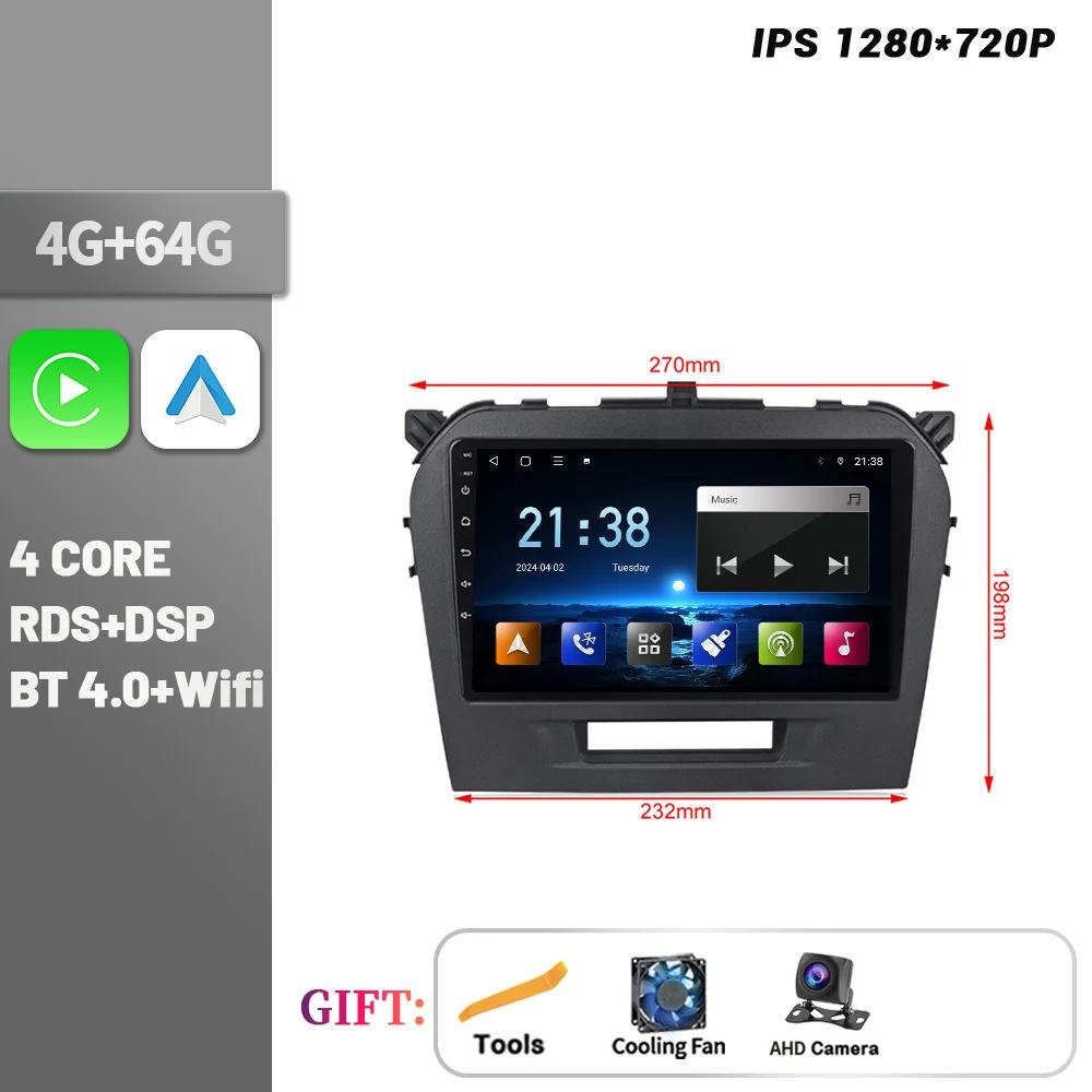 Android Bluetooth Wireless CarPlay For Suzuki Vitara 2014-2018 Car Radio Multimedia Navigation Touch Screen Stereo Head Unit