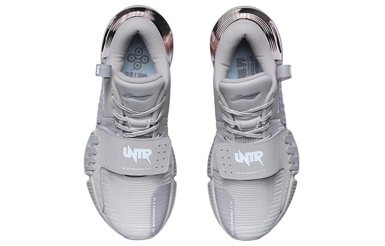 Li Ning Wujie Casual Shoes Unisex Low Top Silver Fish Gray AFPR001-2