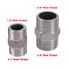 1/5Pcs Equal Double Male Straight Connector 1/2''3/4''1'' External Thread Car Washing Machine High-Pressure Pipe Extension Joint