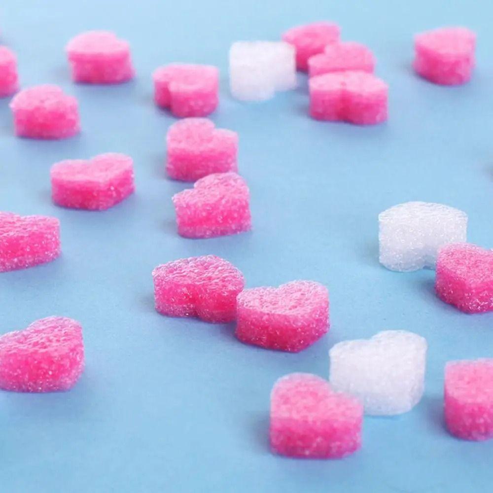 50Pcs Love Heart Shape Wedding Gift Box Fluffy Filler Pink Foam Strip Gift Box Filler  for Gift Box