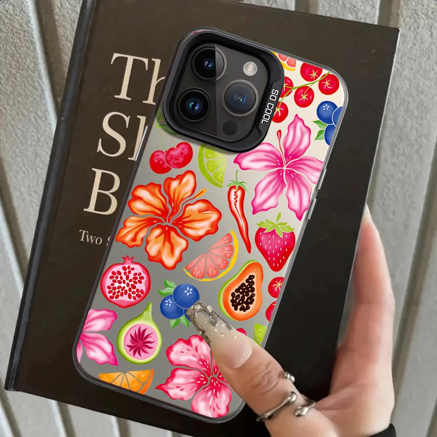 Fruit Pattern Case for iPhone 17 Pro Max 16 13 Pro XR 15 Plus XS 12 11 Air 14 Back Phone Cover