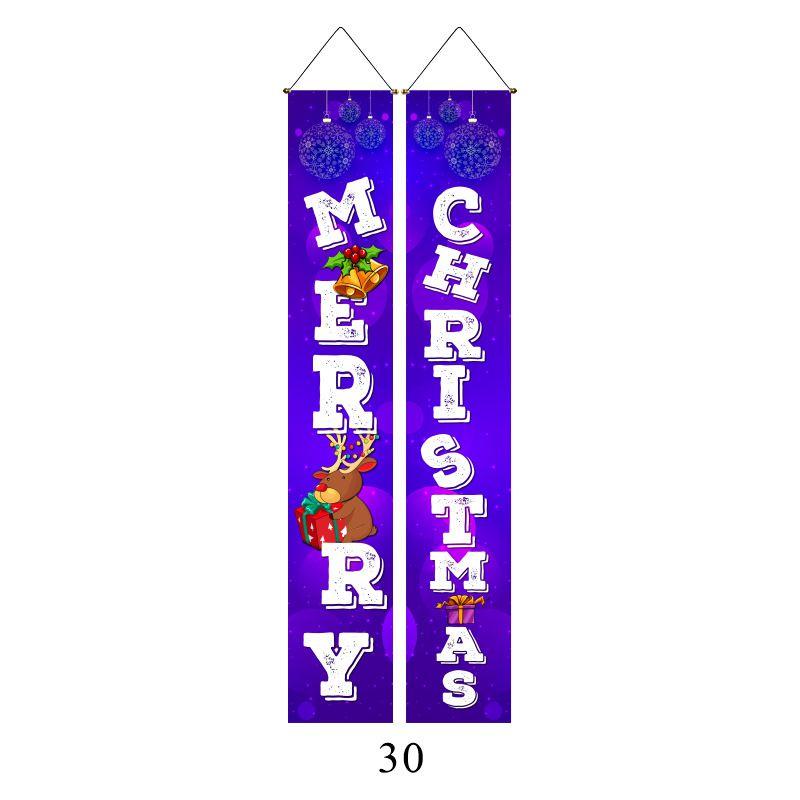 Elegant Nutcracker Christmas Decoration Hanging Door Banner Soldier Character Porch Sign