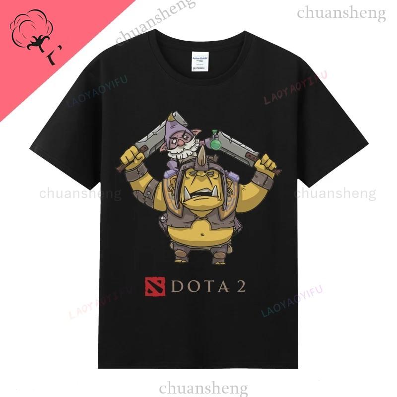 Dota2 Gaming TShirt Game Hero Printed Tshirt Top Shadow Fiend Pudge Axe Slardar Sven Wraith King Cent Phoenix Unisex Clothing