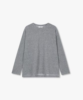 STUDIO TOMBOY Mini Logo Embroidered T-Shirt _Gray_9176322977