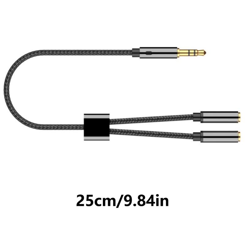 Kulaklık Ayırıcı Adaptör 3.5mm AUX Kablosu Telefon ve Tabletlerde Sesleri Sorunsuz Paylaşmak İçin Auxs Uzatma Kablosu