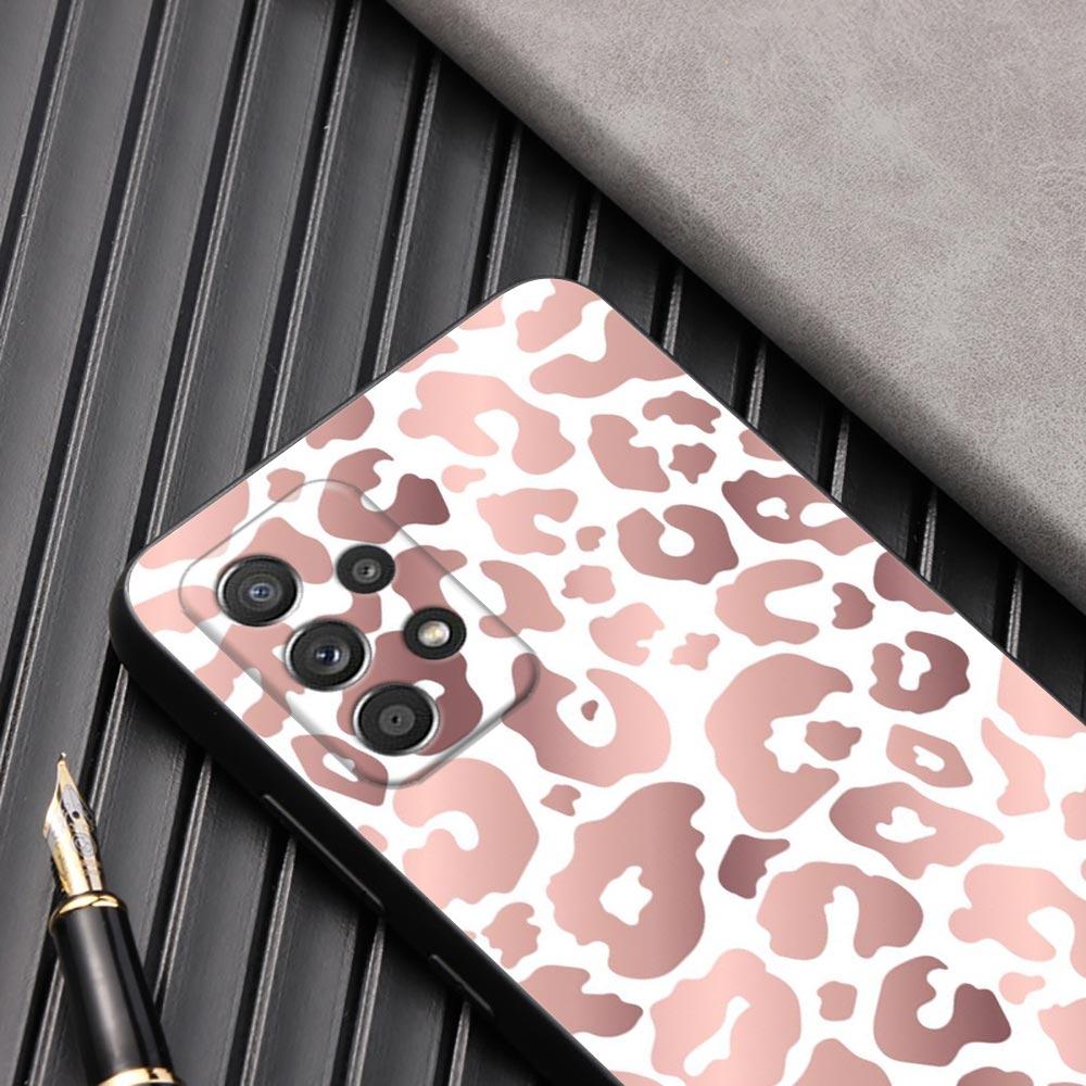 Pink Glitter Hearts Love Grass Leaf Phone Case For Samsung Galaxy A57 A56 A37 A55 A36 A26 A54 A52 A35 A34 A17 A16 A15 A07 Cover