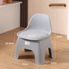 Thickened Non-Slip Backrest Stool for Kids & Adults: Perfect for Bathrooms, Living Rooms, Showers, Kindergarten, and Shoe Changing Areas.