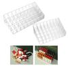 Clear Makeup Organizer Box with 36 or 40 Compartments for Lipstick and Jewelry Storage Multifunctional and Portable Organizer