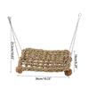 Bird Swing for Birdcage Hanging Perch Stand Cockatiel Hammock Birdcage Swing Climbing Ladder Toy for Parakeets Budgies