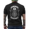 Men'S Viking Norse Mythology T-Shirt - Features a Print of Odin'S Skull And Mjolnir Axe On The Back, with a Graphic of The Sons of Odin of Valhalla