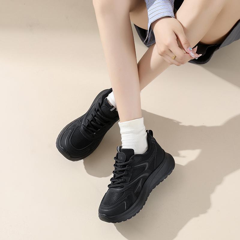 Mode CRLAYDK Damen Laufschuhe Damen Mesh Schnürschuhe Tennis Walking Sneaker Leicht Atmungsaktiv Workout Stilvolle Trainer