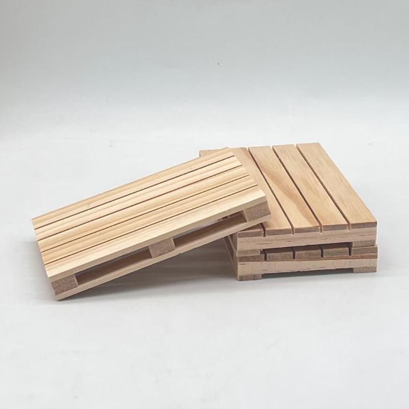 1 Pezzo Sottobicchieri in Pallet di Legno Cuscino per Vasi da Fiori Per Bevande Calde e Fredde Mini Sottobicchieri in Pallet di Legno