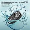 X11 Bluetooth Motosiklet Kaskı Kulaklığı Su Geçirmez 1200mAh Kablosuz Kulaklık Eller Serbest Çağrı Gürültü Azaltma Motosiklet Kulaklığı