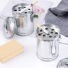 Simple Galvanized Iron Ashtray with Lid for Home Office and Bedside Use Stylish Desktop Trash Bin Ash Holder Practical
