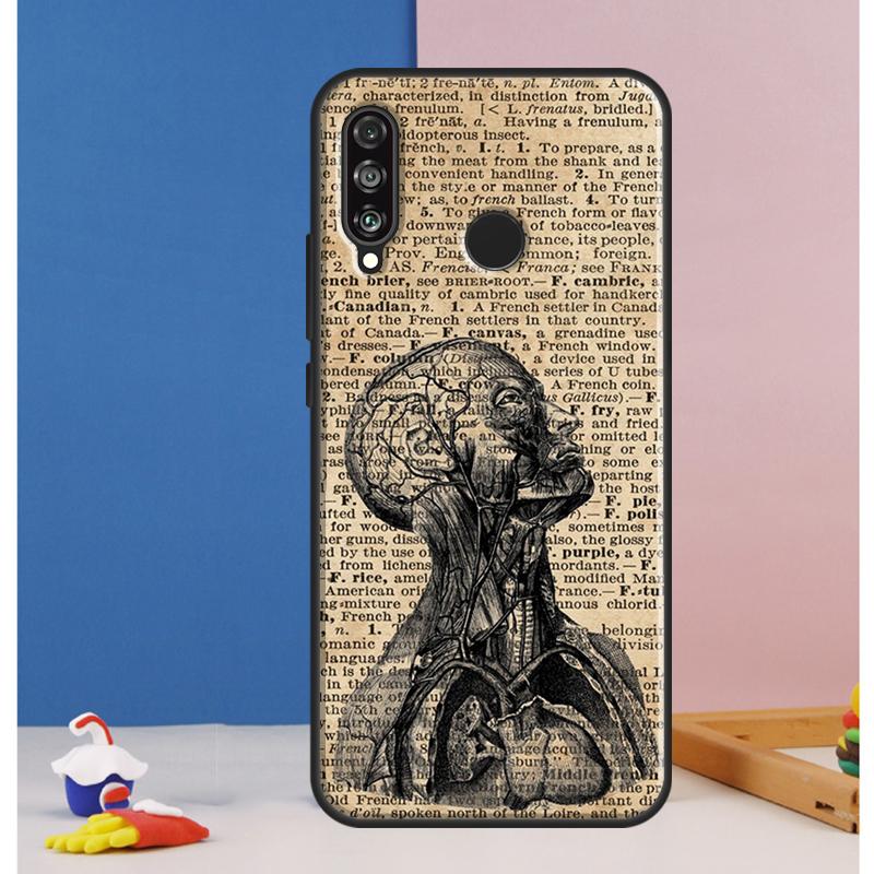 Medical Human Organs Brain Case For Huawei Nova 10 9 SE 8i 11i 12i 12s Y60 Y61 Y70 Y90 Y72 Y73 Y91 P60 Pro P30 P40 Lite