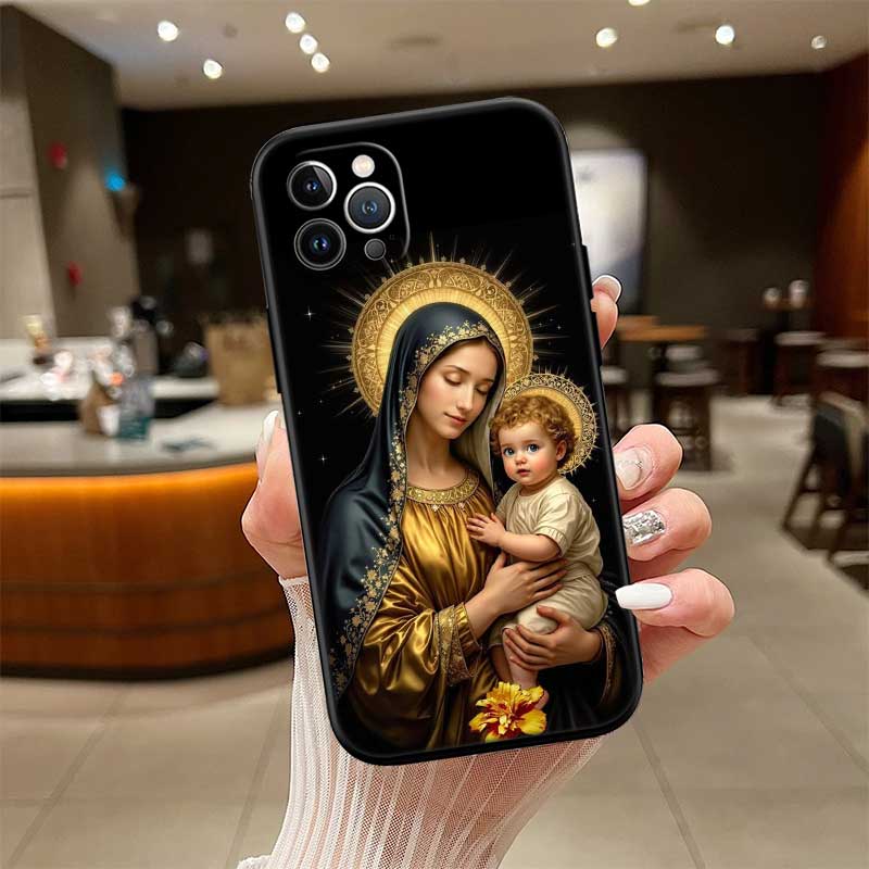 

RE62 Virgen Maria Shell Phone Case for Samsung Galaxy Note 10 20 S23 S24 S25 Ultra FE Plus Edge Lite A02S A35 A07 A17 Galaxy S25 Ultra