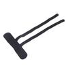 Wheelchair Foot Straps Flexible Adjustable Polyester Fabric 35x70cm Black Wheelchair Safety Foot Harness Belt