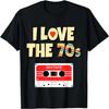 Ich liebe die 70er Vintage Kassette Disco Musik Funk & Retro T-Shirt