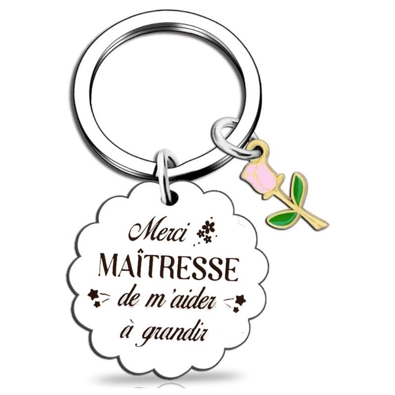 Kreativer Schwesternschafts-Blumen-Schlüsselanhänger, der tiefe Verbundenheit und Freundschaft symbolisiert, Schlüsselanhänger aus poliertem Edelstahl, Schlüsselring-Anhänger