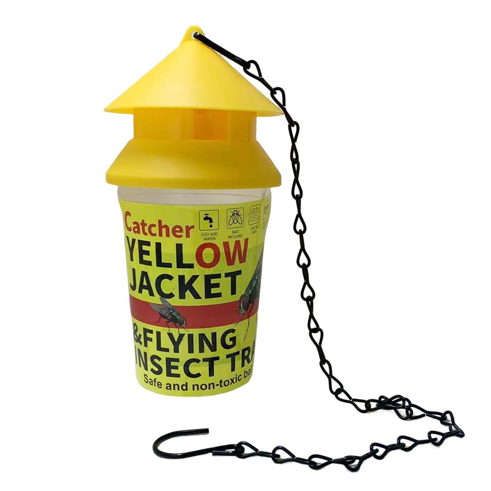 Hanging Flytrap Cage PP+Wire Chain Fruit Fly Trap Killer Non-Toxic And Non-Hazardous for Parks/Orchards/Vegetables